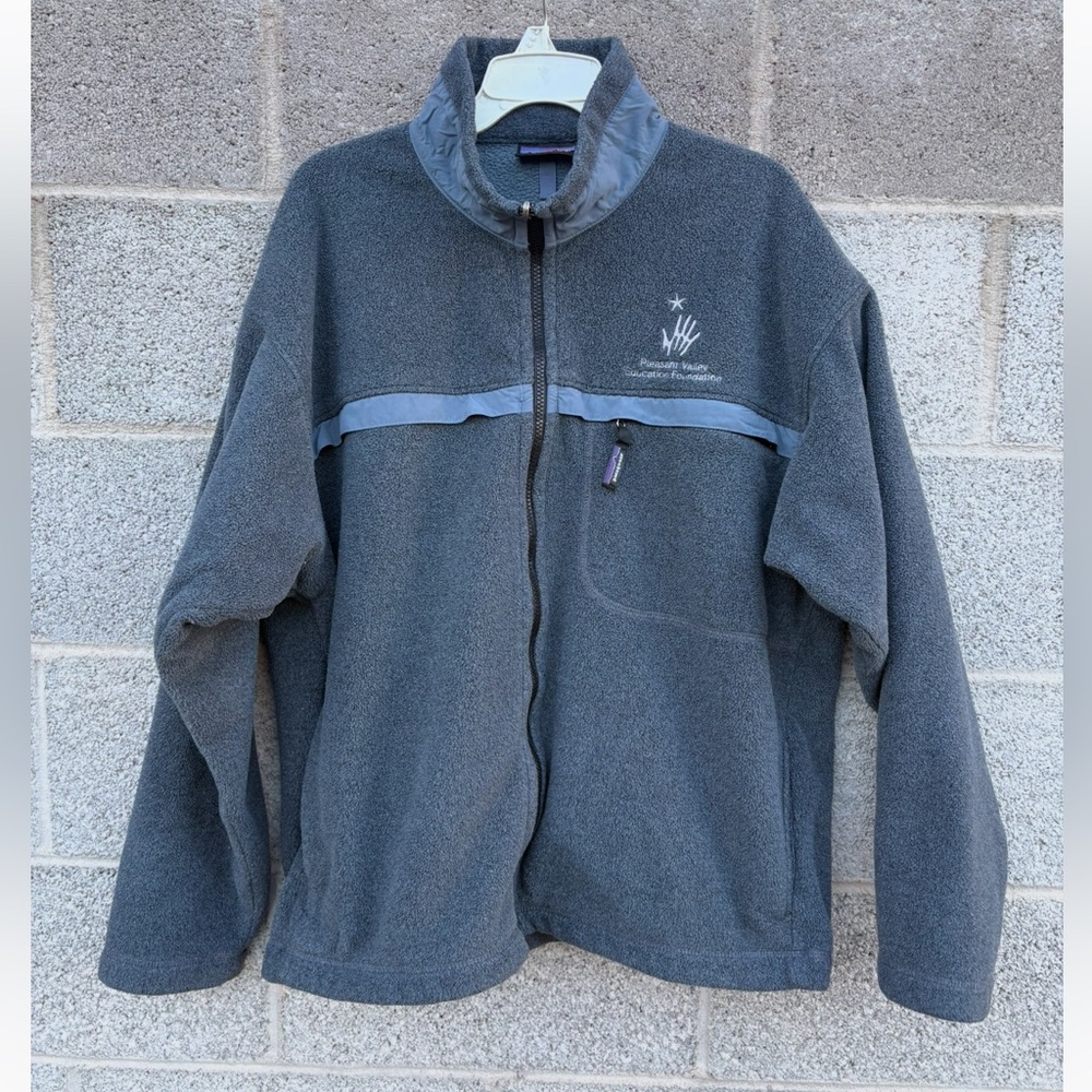 Patagonia XL Synchilla Fleece Jacket* Polyester Gray/Ice Blue 25350 Gorpcore